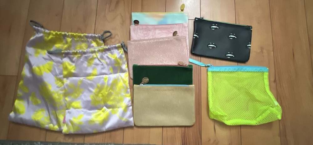 Ipsy Glam Bag Assorted Makeup Pouch Collection (Lot of 9 Bags)